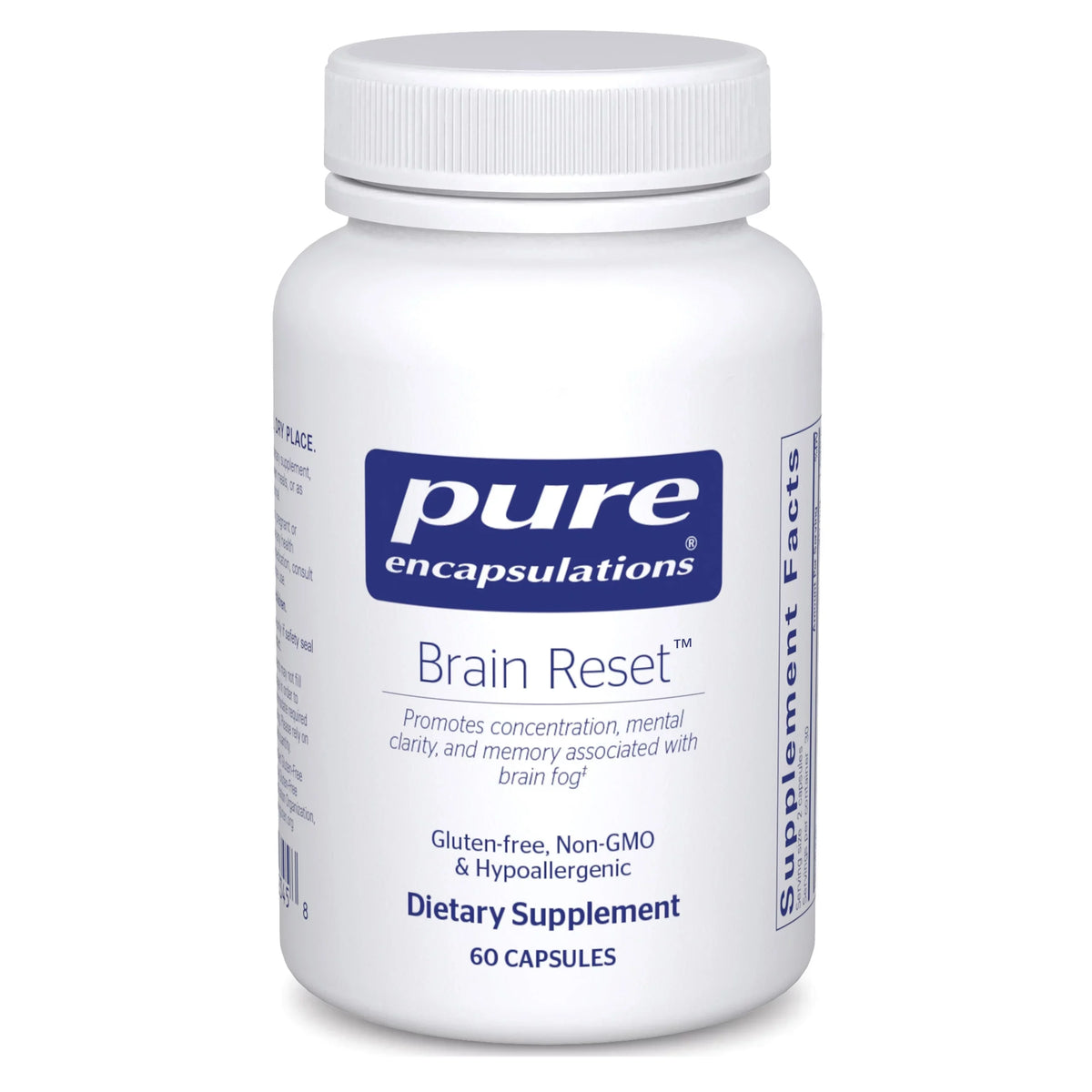 Pure EncapsuLatitudeions Brain Reset | Supports Concentration, Clarity, and Memory Associated with Brain Fog | 60 Capsules*