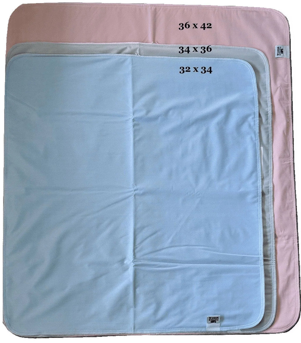4 Pack Bed Pad Washable Incontinence Underpad - Absorbent Waterproof Urinary Protection for Seniors Children 36 x 42 Pink