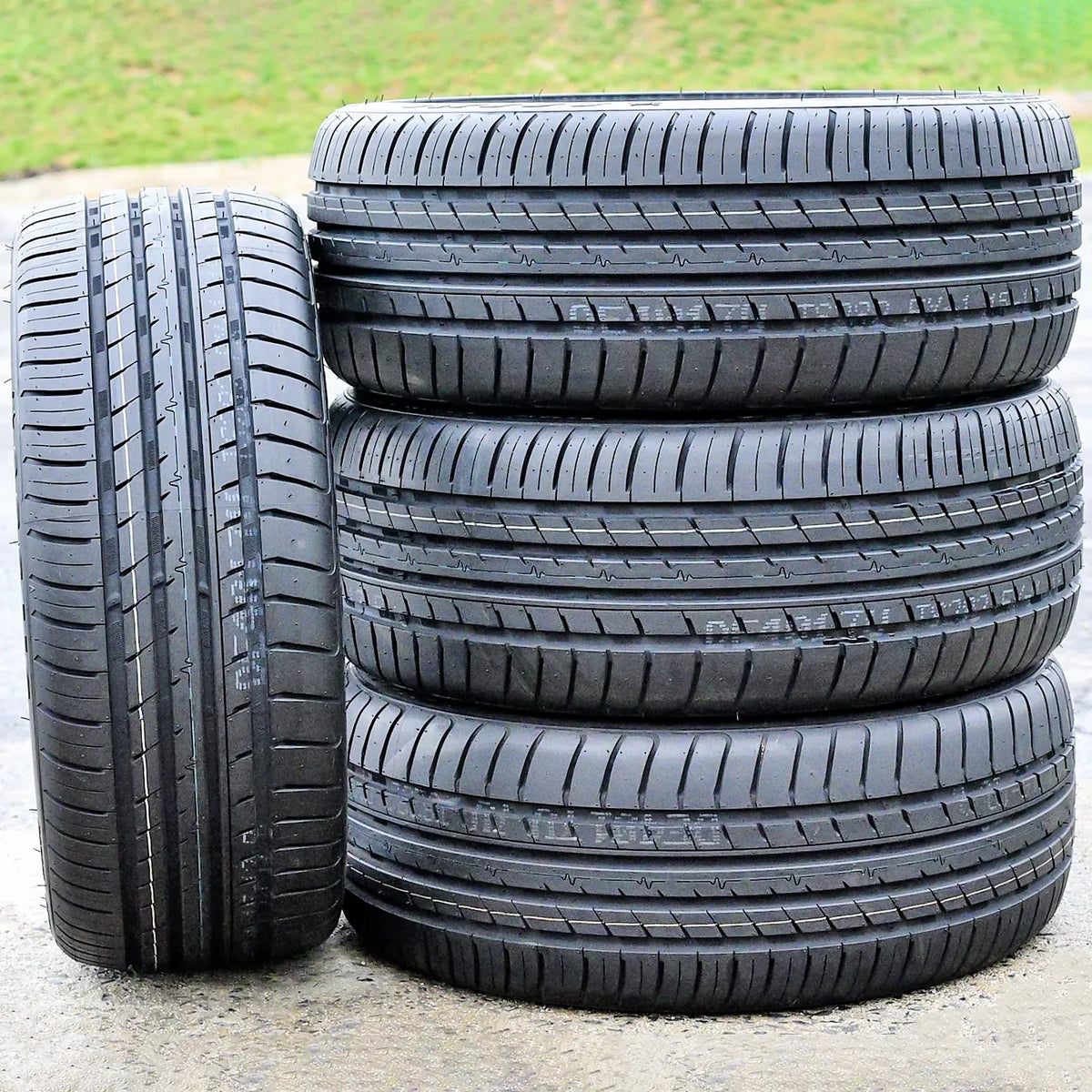 Set of 4 (FOUR) Cosmo MuchoMacho 225/50R17 ZR 98W All Season High Performance Tires Fits: 2012-15 Chevrolet Cruze LT, 2012-18 Ford Focus Electric