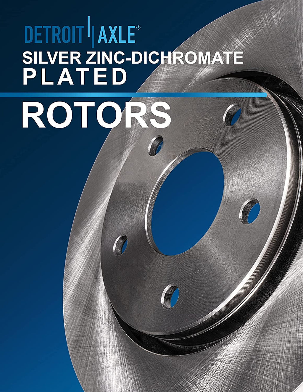 Detroit Axle - Front Brake Kit for 13-20 Ford Fusion, 13-16 Lincoln MKZ Replacement 2013 2014 2015 2016 2017 2018 2019 2020 Disc Brakes Rotors Ceramic Brake Pads: 11.81'' Rotors