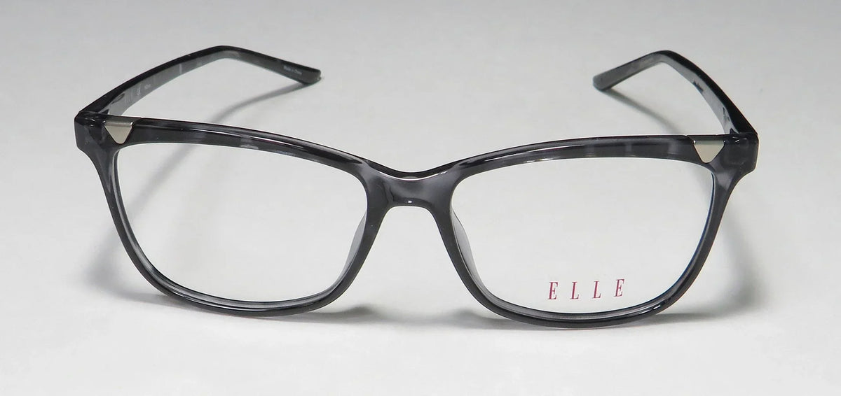NEW ELLE 13425 WOMENS/LADIES CAT EYE FULL-RIM GRAY AFFORDABLE DESIGNER CAT EYE CASUAL BUDGET FRAME DEMO LENSES 53-15-140 EYEGLASSES/SPECTACLES