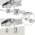 Magma Products, T10-540 Dual Square RailVertical Surface Mount, Multi, One Size