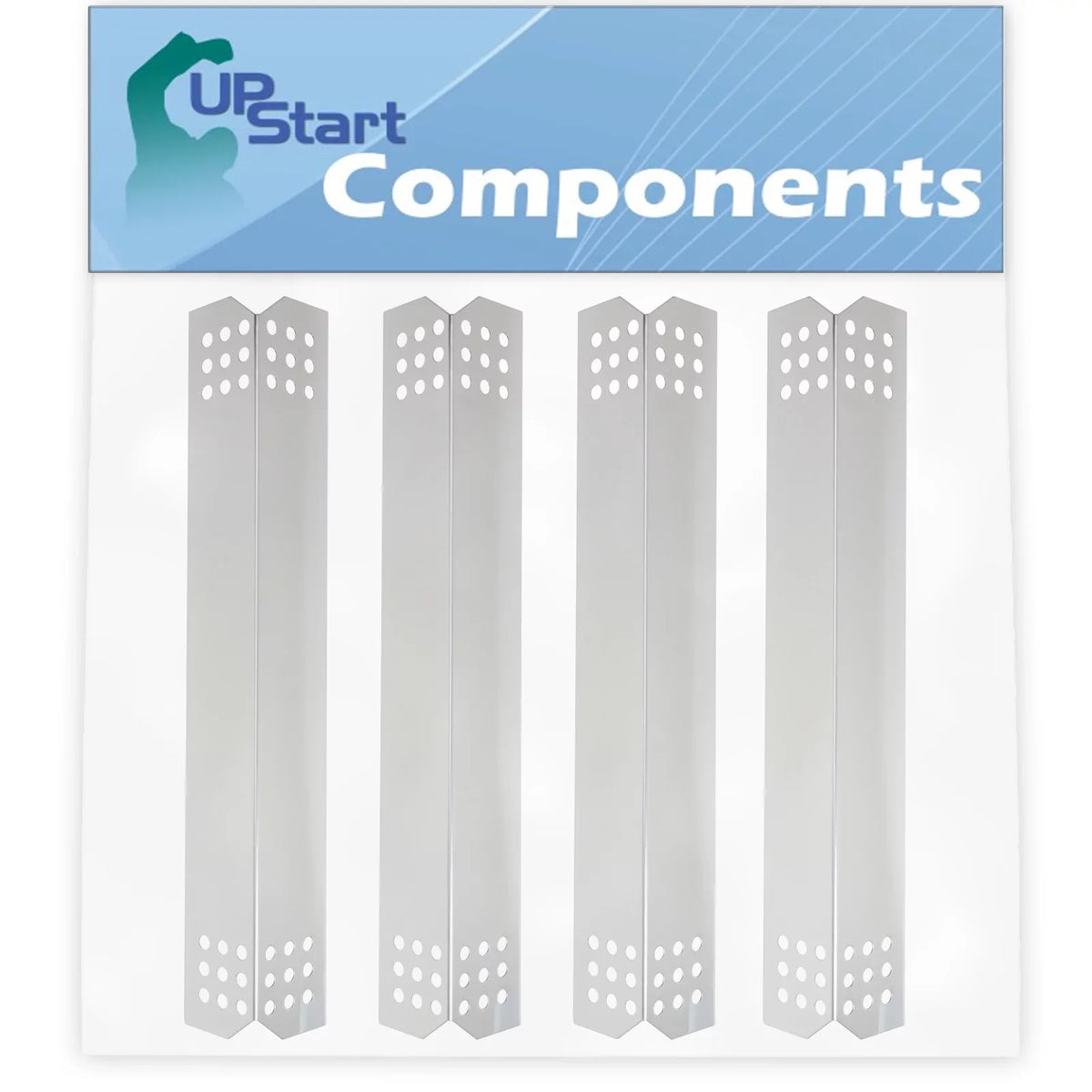 4-Pack BBQ Grill Heat Shield PLatitudee Tent Replacement Parts for Nex 720-0709B - Compatible Barbeque Stainless Steel Flame Tamer, Guard, Deflector, Flavorizer Bar, Vaporizer Bar, Burner Cover 16 1/8"