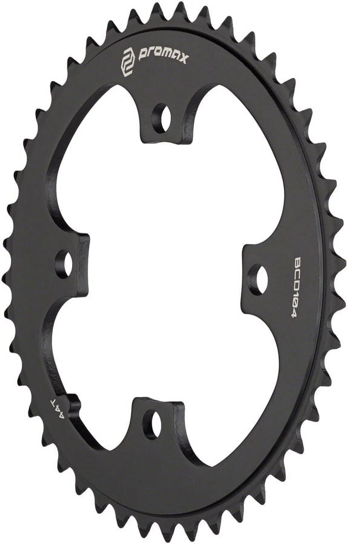 Promax 4-Bolt Chainring - 44t, 104 BCD, Black