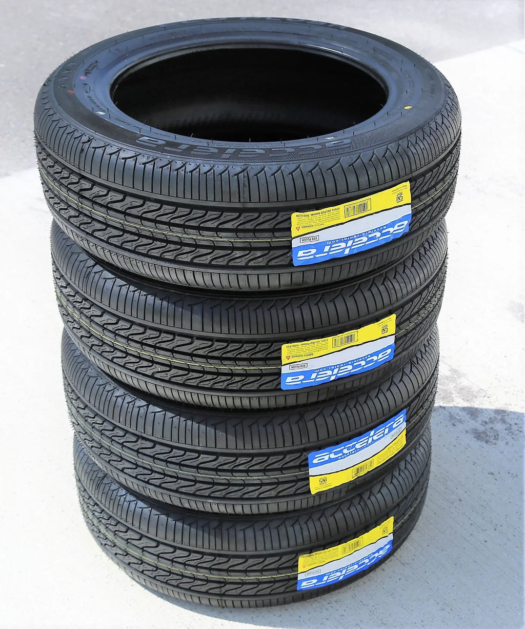 Set of 4 (FOUR) Accelera Eco Plush 175/65R15 84H AS All Season A/S Tires Fits: 2010-14 Mini Cooper Clubman, 2002-07 Mini Cooper Base