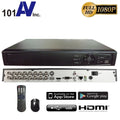 101 AV 16 Channel HD-TVI 1080p H.265True-HD DVR With 1TB Hard Drive Playback Internet Mobile Phone Accessible HDMI Real Time for Home Office Security System